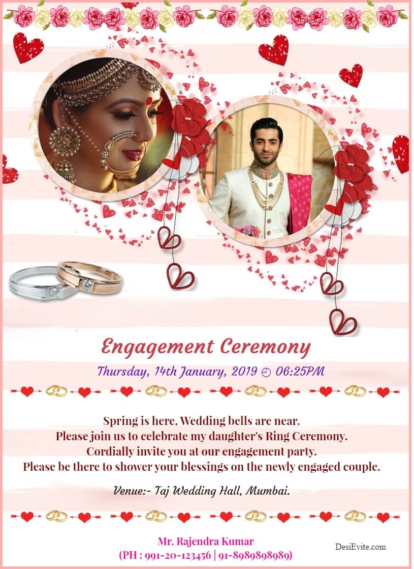 Engagement Invitation Templates - PhotoADKing
