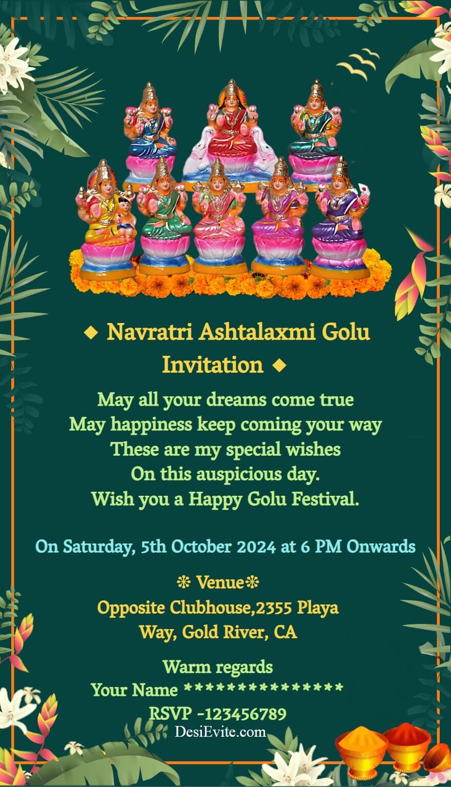 ashtalaxmi-golui-invitation-ecard-green-theme