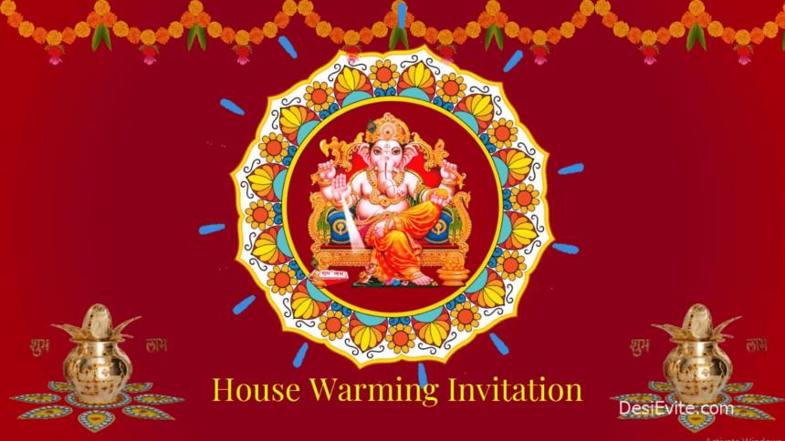 House Warming Ceremony Invitation Video 