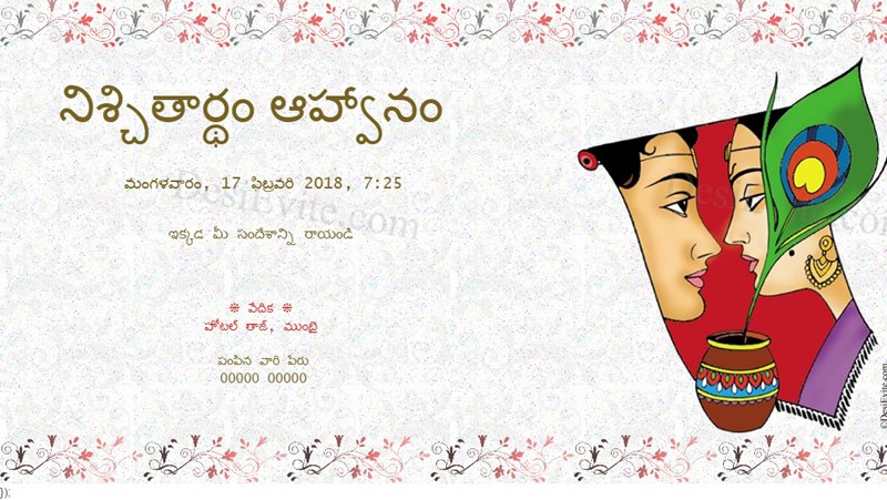 Invite you to all on Wedding ceremony
