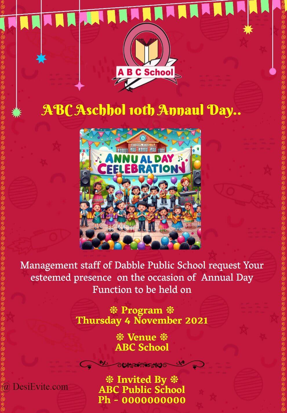 school-annual-day-invitation-ecard