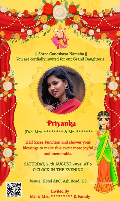 half-saree-invitation-card-latest-indo-western-style