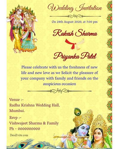 free Indian Wedding Invitation Card Maker & Online Invitations