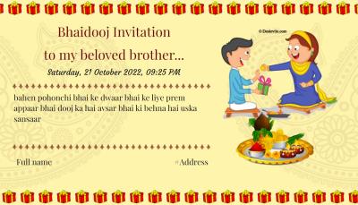 Bhaidooj Invitation