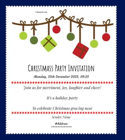 free Christmas party Invitation Card & Online Invitations