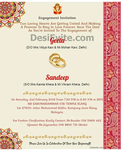 Buy Muslim Engagement Invitation Islamic Engagement Invite Pakistani Engagement  Invitation Template Printable Online in India - Etsy