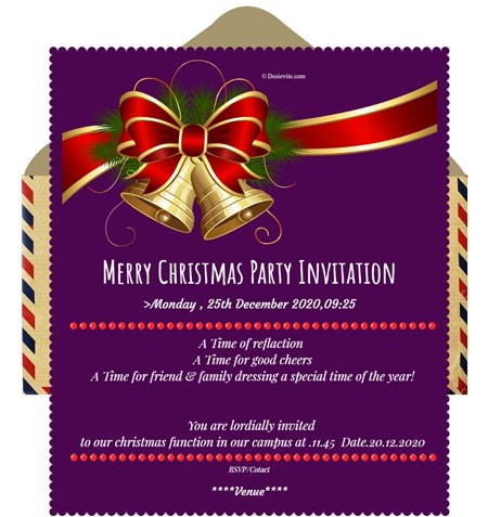 free Christmas party Invitation Card & Online Invitations