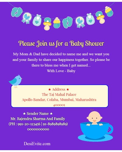 baby shower whatsapp invitation