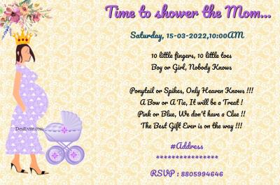 Seemantham store invitation wordings