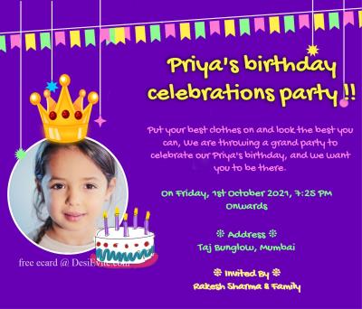 Reply letter on birthday invitation [Format]