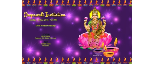 Deepawali Invitation