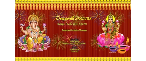 Deepawali Invitation