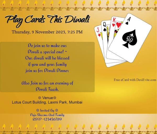 Play Cards This Diwali