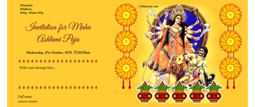 free Durga Puja Invitation Card & Online Invitations