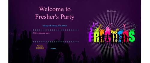 free Freshers Party Invitation Card & Online Invitations