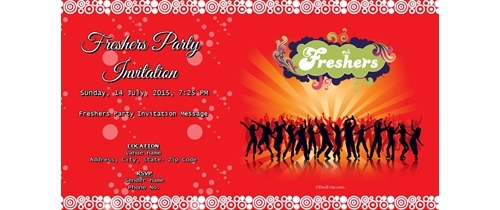  35 Invitation Card Design For Fresher Party