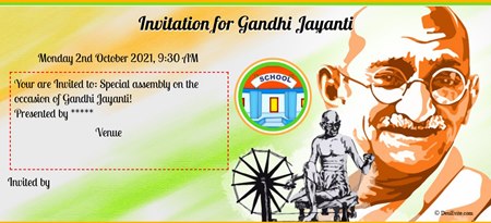 celebrate Gandhi Jaynti