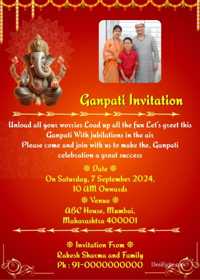 ganpati-invitation-ecard-red-background