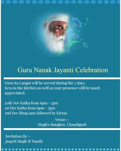 Guru Nanak Jayanti Celebration