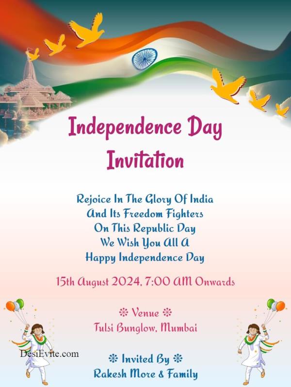 Welcome to Independence Day Function