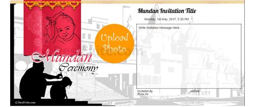 free Mundan (मुंडन) Invitation Card & Online Invitations